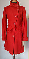 Пальто молодіжне жіноче червоне з високим коміром 38 Sinequanone