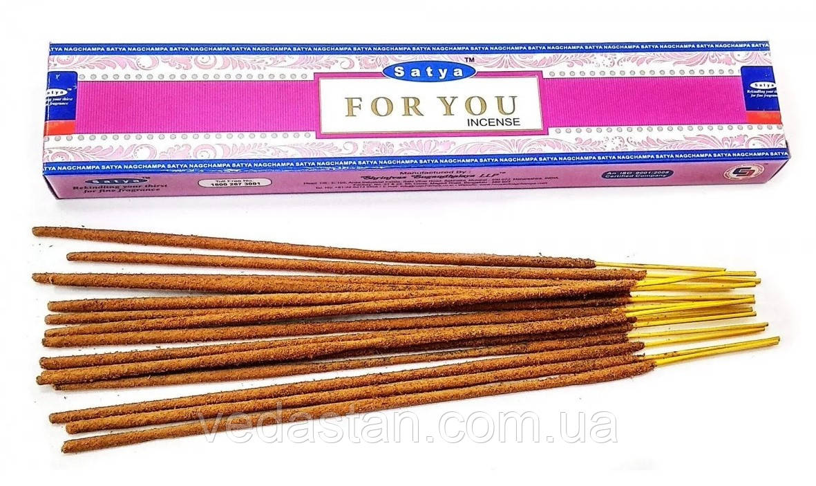 Пахощі палички For You - Для Тебе, пильцовые, натуральні (15gm)