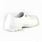 Непромокальні водонепроникні черевики з піни литі медичні білі сабо, фото 4
