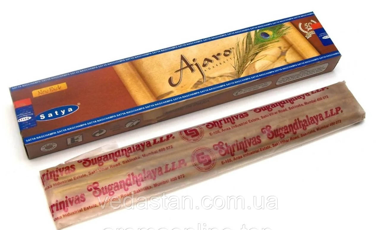 Ajaro, Ажара, Аджара - запашні палички пилкові Вічна Молодість 15 г