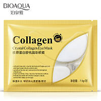 Гидрогелевые патчи под глаза с коллагеном Bioaqua Crystal Collagen Eye Mask, 7.5г