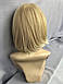 Перука каре з термоволокна 2736 з косою щелепою блонд пшеничний, фото 3