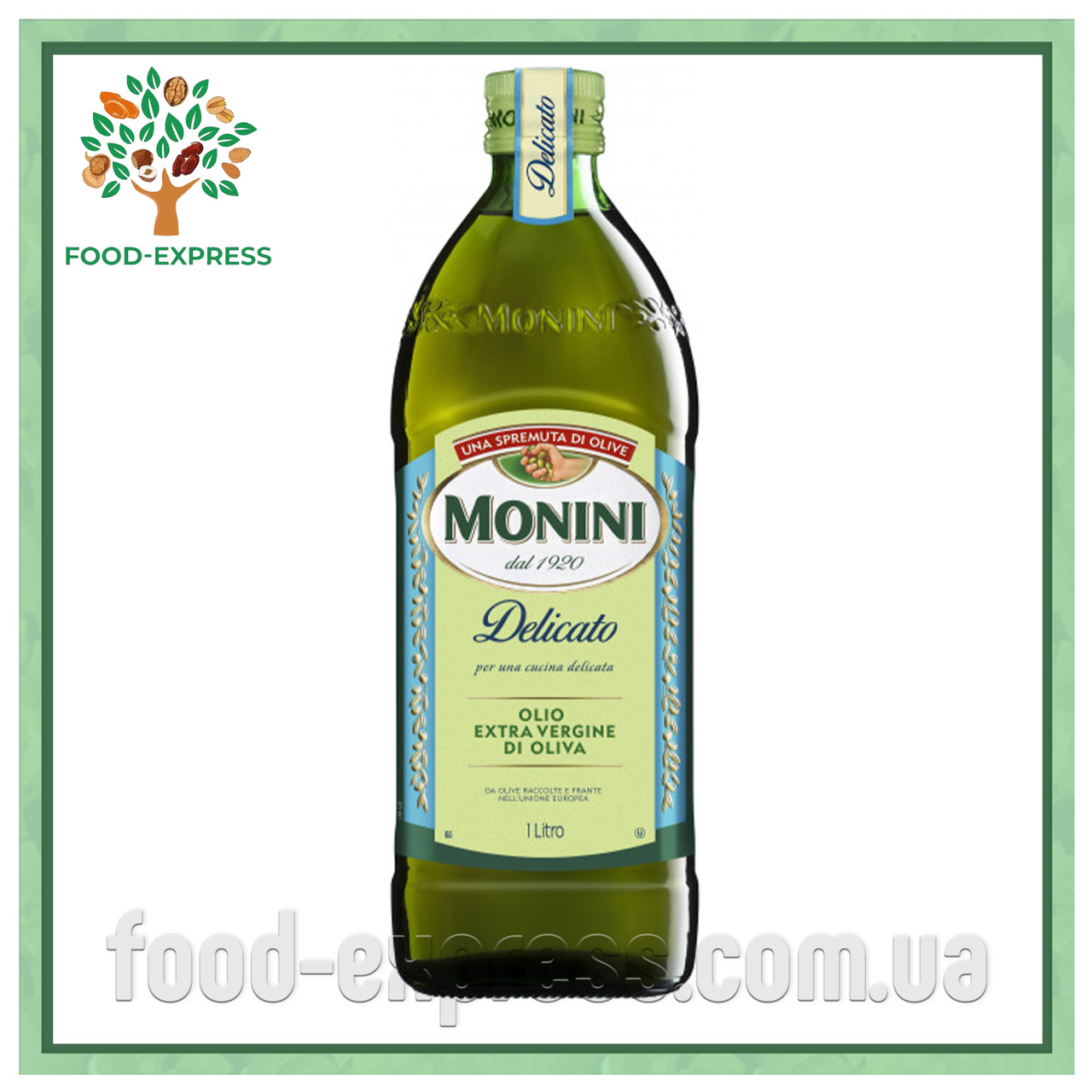 Оливкова олія Monini Extra Vergine Delicato 1 л, фото 1