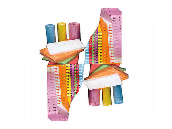 Етикетки-петля для рослин TYVEK 2,5 х 22 см, 1000 шт, кольорові - Тивек, фото 1