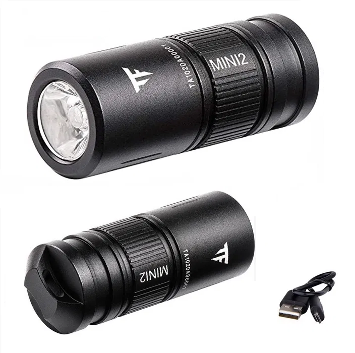 Ліхтарик-намикач TrustFire MINI2 USB 220LM Ліхтар Брелок + Акумулятор потужний міні ліхтар, фото 1