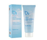 Кислородная пенка для умывания FarmStay O2 Premium Aqua Foam Cleansing