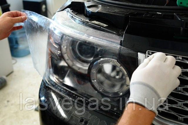 Броня плівка (антигравійська) для фар прозора, фото 1