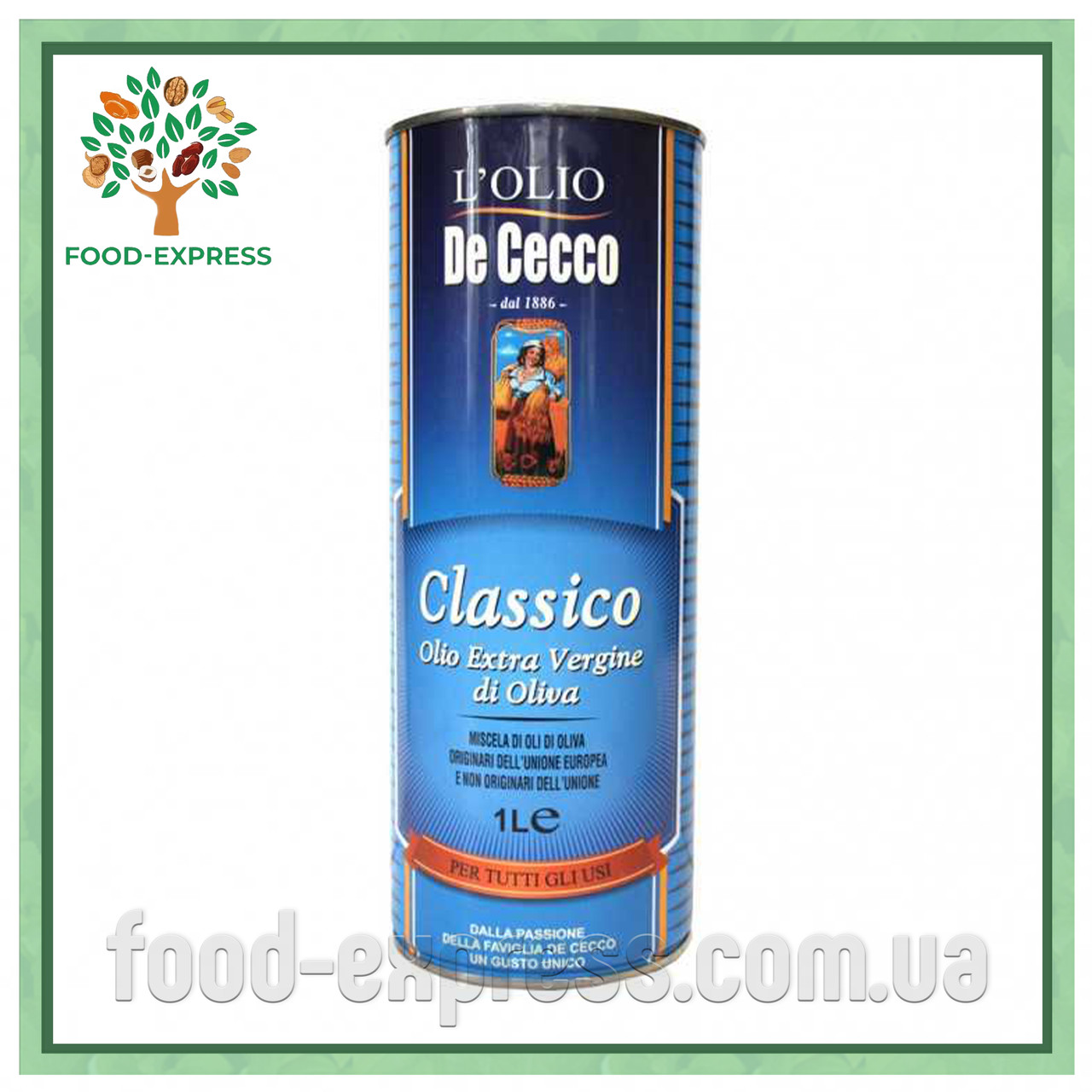 Оливковое масло De Cecco Classico Extra Vergine рафинированное, 1л