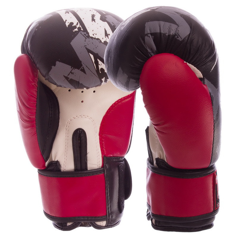 Боксерские перчатки PVC на липучке TWINS TW-2206 красные, 6 унций - фото 2 - id-p1291184092