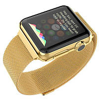 Ремешок STR Milanese Loop Band для Apple Watch iWatch 44 mm Gold