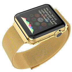 Ремінець STR Milanese Loop Band для Apple Watch iWatch 44 mm Gold