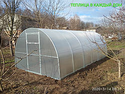 Теплиця "'ЕЛІТ" 3*6*2 (ш.д.в.) 18кв.м., покриті полікарбонатом 4мм, від виробника