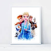 Плакат Frozen 2 формат А3 без рам