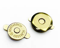Магнитная кнопка М42-56 d16мм цвет Золото