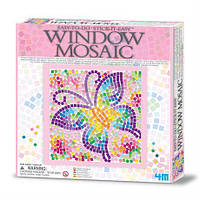 Набор для творчества 4M Мозаика на окно (3 в ассорт. бабочка/дельфин/котенок) (00-04526)