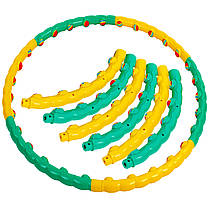 Обруч масажний розбірний Hula-Hoop Color Ball (6 секцій, вага 1,5 кг), фото 3