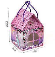 Большая Подарочная коробочка Домик для выпечки, конфет, пряничного домика или набора игрушек