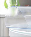 Скатертина м'яке скло для столу і меблів Soft Glass (1.1х1.4м) товщина 0.4 мм, Прозора, фото 7