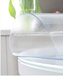 М'яке скло у рулонах Матова захисна скатертину Soft Glass (Ширина - 1.0 м, Довжина - 20м, Товщина - 2,0 мм), фото 4