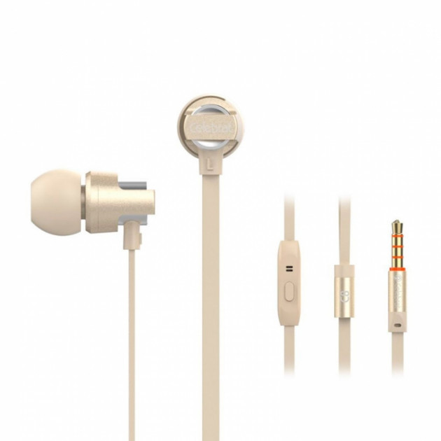 Навушники Celebrat D6 gold, фото 1