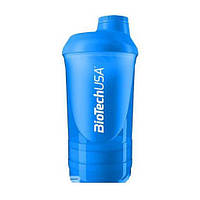 Шейкер багатокомпонентний синій BioTech Shaker Wave + 3 in 1 500 ml Schocking Blue