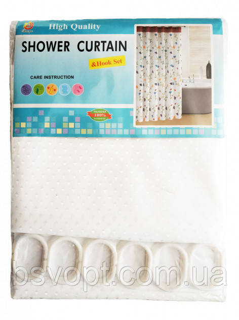 Штора для ванної тканева Shower Curtain 180x180 см