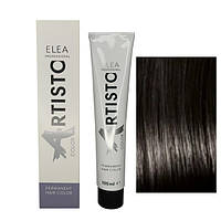 Стійка крем-фарба для волосся Elea Professional Artisto Color 4.00 Натуральний шатен 100 мл