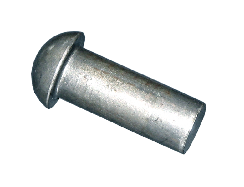 Заклепка з напівкруглою головкою Ø3×6 (сталевий без покриття) ГОСТ 10299-80, DIN 660, ISO 1051, фото 1