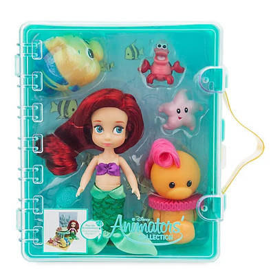 Disney Store Disney Animators' Collection Ariel Playset. Набір іграшок 6 предметів Русалочка Аріель