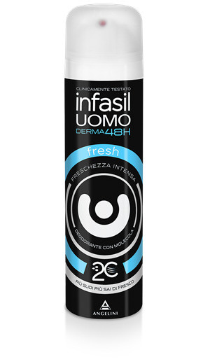 Дезодорант спрей для тіла чоловічий INFASIL MEN DEO UOMO Derma FRESH 48H 150мл, фото 1