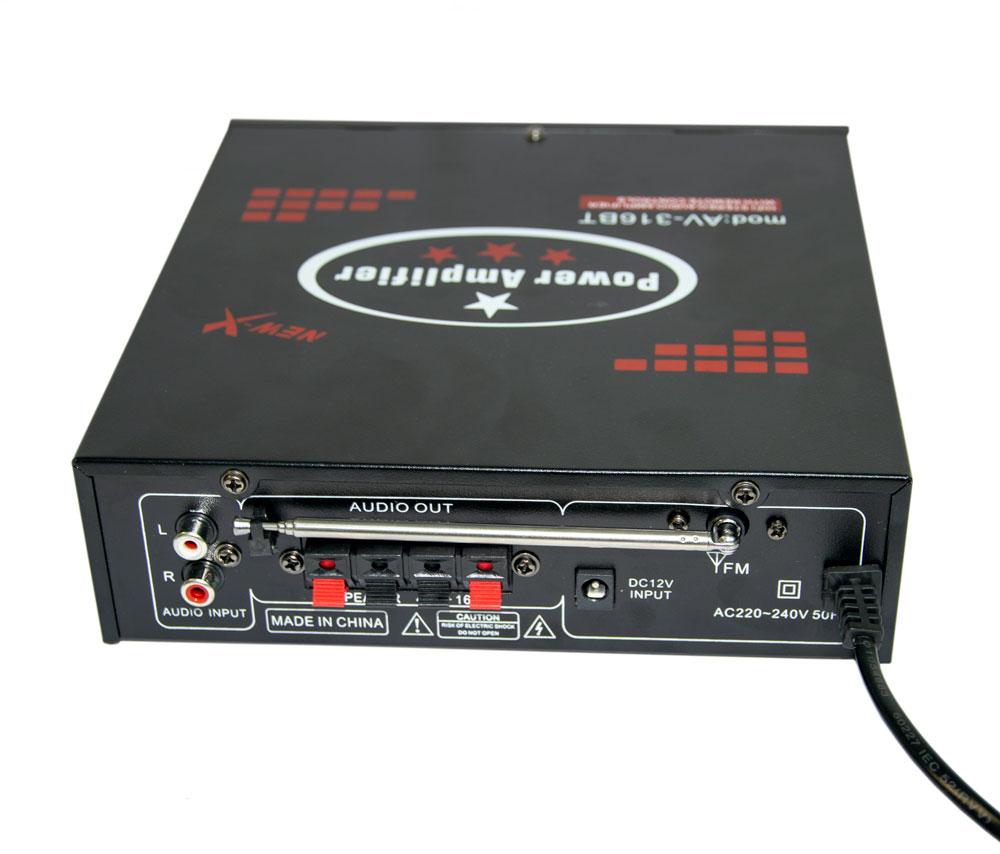 Аудио авто-усилитель для колонок с блютуз UKC AV-316BT, в машину, микрофонный | підсилювач звуку (усилок) (NS) - фото 2 - id-p1320832565