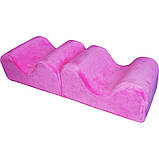 Ортопедична подушка під ноги (26×20 см, висота валиків 12 см ) J2310 Олві Україна Графітовий колір!!!!!!!, фото 4