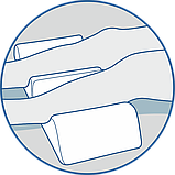 Ортопедична подушка під ноги (26×20 см, висота валиків 12 см ) J2310 Олві Україна Графітовий колір!!!!!!!, фото 6