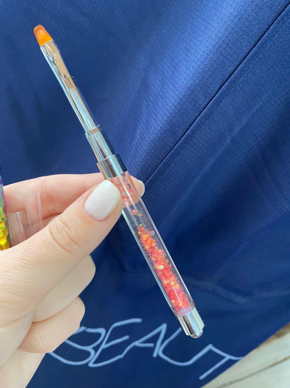 Пензель для гелю ручка з рідким декором Lilly Beauty