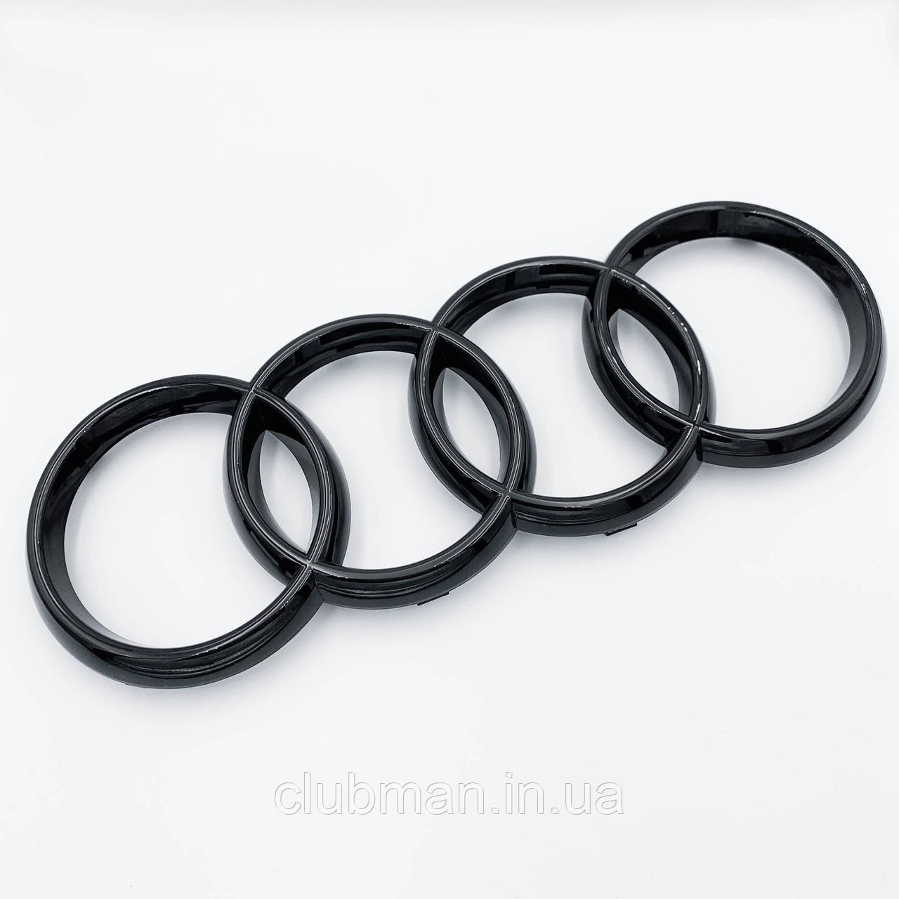 Передня емблема AUDI (Ауді) 315 мм Q5 (FY/80a), Q7 (4M) - Чорний глянець (4m0853605)