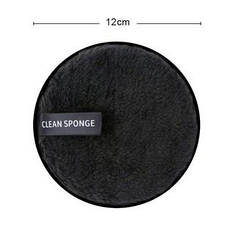 Спонж для знімання макіяжу багаторазовий - чорний