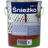 Краска для бетонных оснований акриловая BETON-POSADZKA ГРАФИТ В07 5л PL