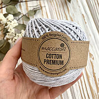Эко шнур Maccaroni Cotton Premium 2 мм, цвет Светло-серый
