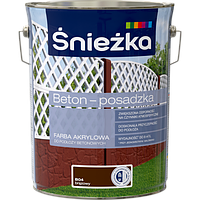 Краска для бетона акриловая Sniezka BETON-POSADZKA КОРИЧНЕВЫЙ В04 5л PL