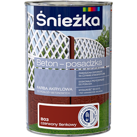 Фарба акрил (бетон) BETON-POSADZKA     ЧЕРВОНИЙ БЛІДО         В03    1л   PL