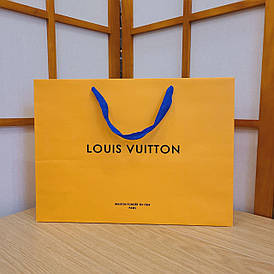 Подарунковий пакет Louis Vuitton жовтий, горизонт, mах