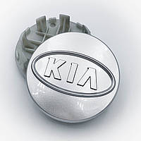 Колпачки (заглушки) в литые диски KIA (КИА) 58 мм Лого Овал Серые (52960-2F000)