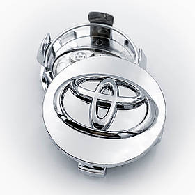Ковпачки (заглушки) в литі диски TOYOTA (Тойота), 62 мм Хром (42603-12730)