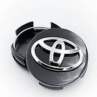 Колпачки (заглушки) в литые диски TOYOTA (Тойота), 62 мм Черные (42603-12730)
