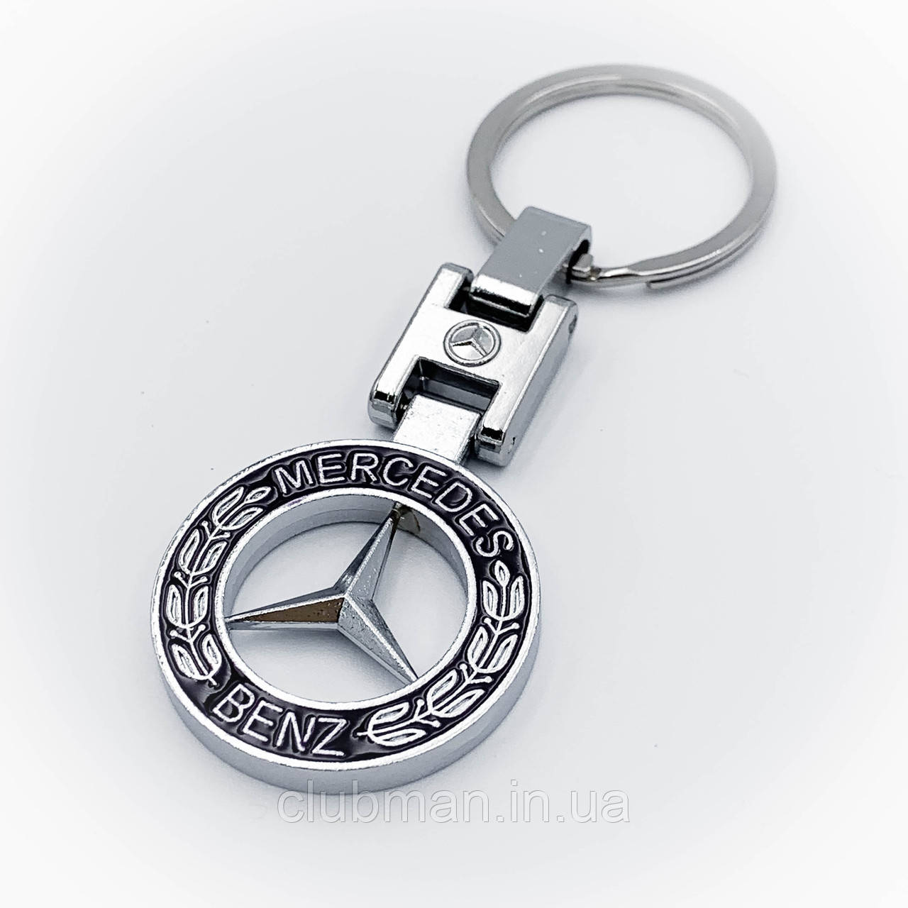 Брелок для ключів Mercedes-Benz (Мерседес) Класик логотип метал