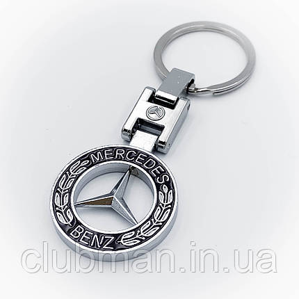 Брелок для ключів Mercedes-Benz (Мерседес) Класик логотип метал, фото 2