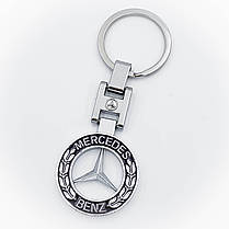 Брелок для ключів Mercedes-Benz (Мерседес) Класик логотип метал, фото 3