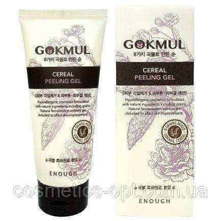 СРОКИ! Пілінг-гель для обличчя з екстрактом злаків Enough 6 Grains Mixed Cereal Peeling Gel, 100 мл
