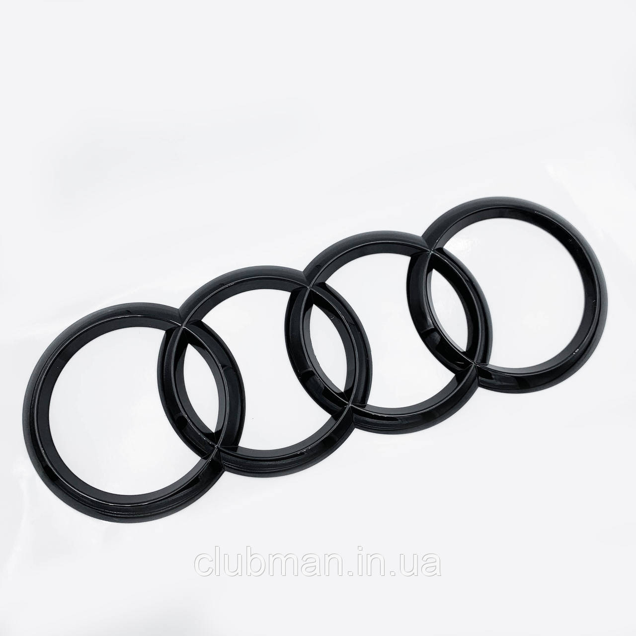 Емблема задня AUDI (Ауді) 177*57 мм Rear (A4 A6L A8L Q7) Чорний глянець