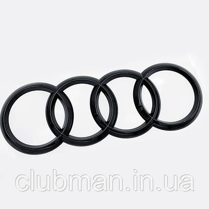 Емблема задня AUDI (Ауді) 192мм A3 (8V), A4 (B8), TT (8J) - Чорний глянець (4g8853735), фото 1